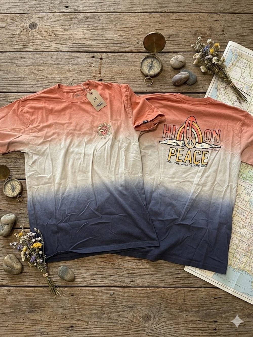 Vans Peachy Coral Crewneck Graphic Tee